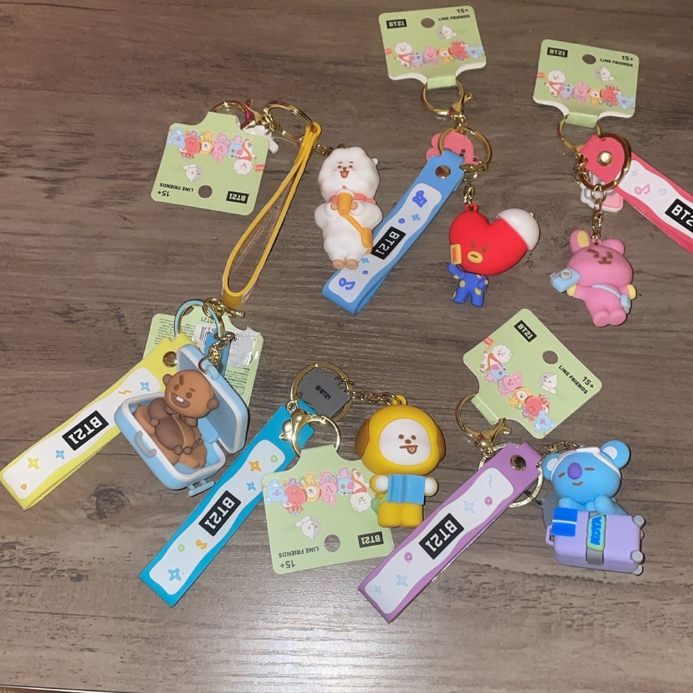 BT21 Character Keychains - Picture 3 of 4